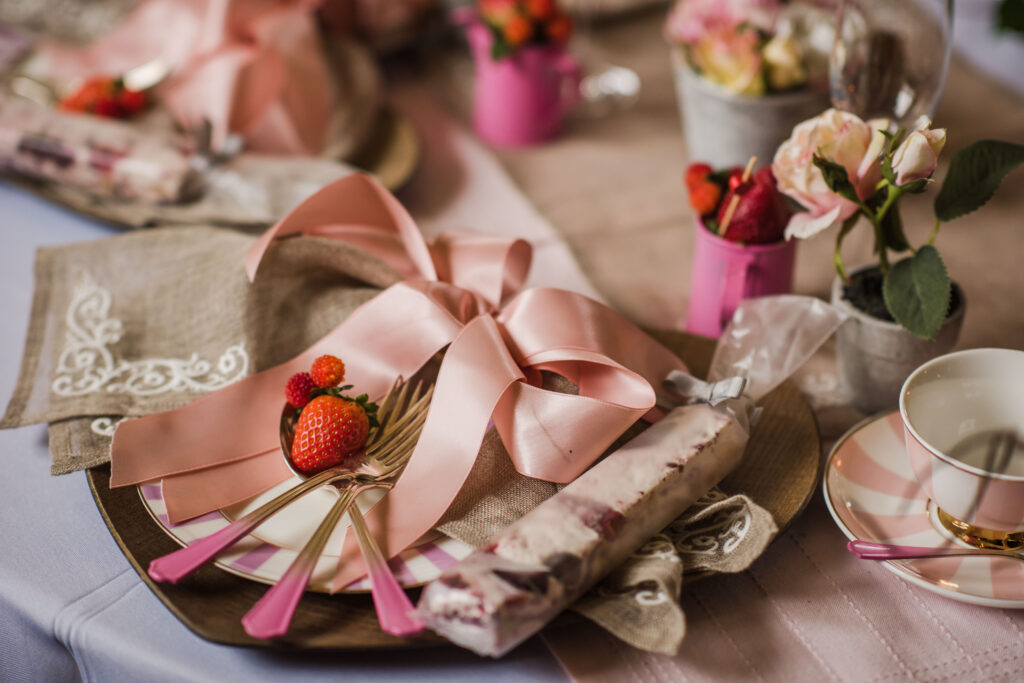 A valantine's tablescape created by team e-lope at the Caste Westenhanger