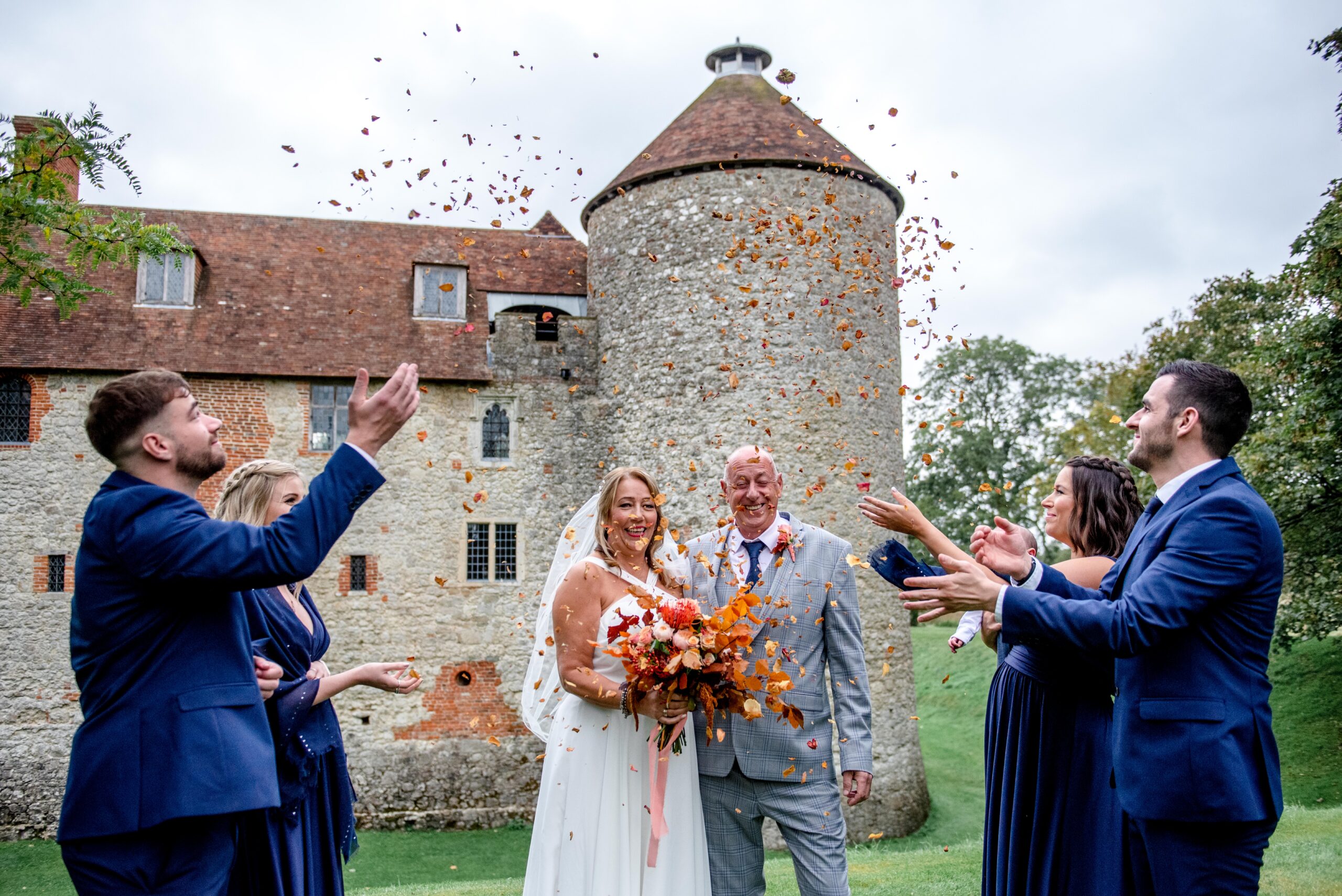 confetti at The Castle Westenhanger