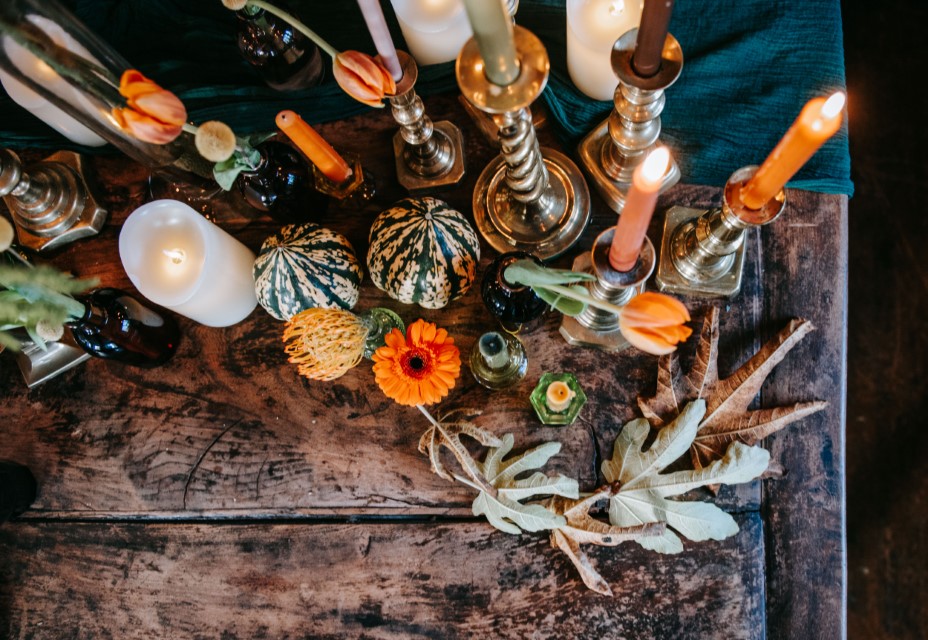 pumpkins by candlelight