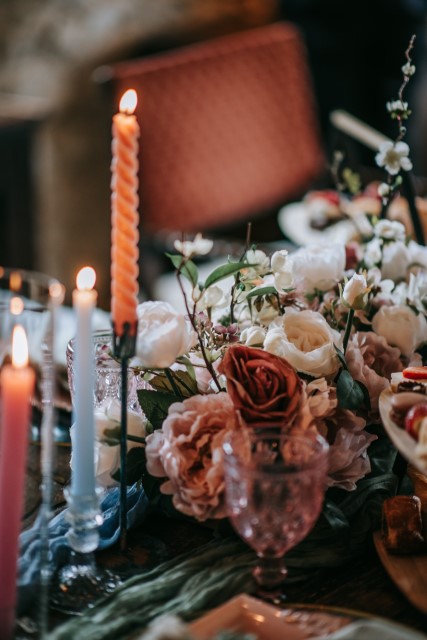 Dusty pink elopement