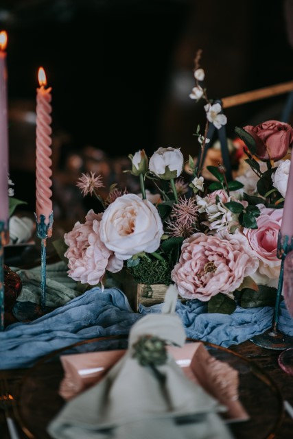 Dusty pink elopement