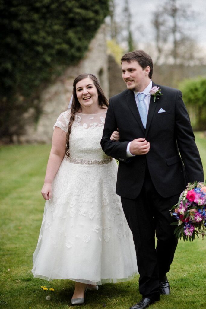 Jamie and Niccole's real elopement at the Castle Westenhanger Kent England