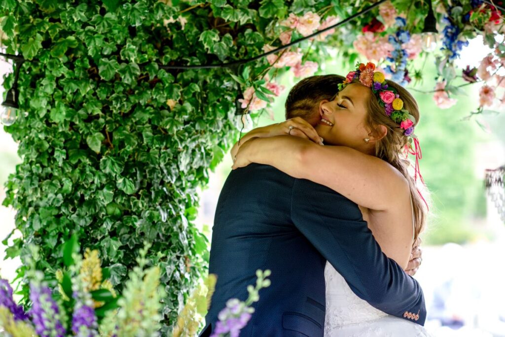 Kirsty and Steve's real elopement at the Castle Westenhanger in Kent by team E-Lope. Couple shots during their ceremony