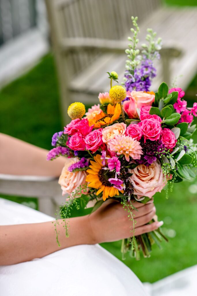 Kirsty and Steve's real elopement at the Castle Westenhanger in Kent by team E-Lope. Kirsty's bouquet