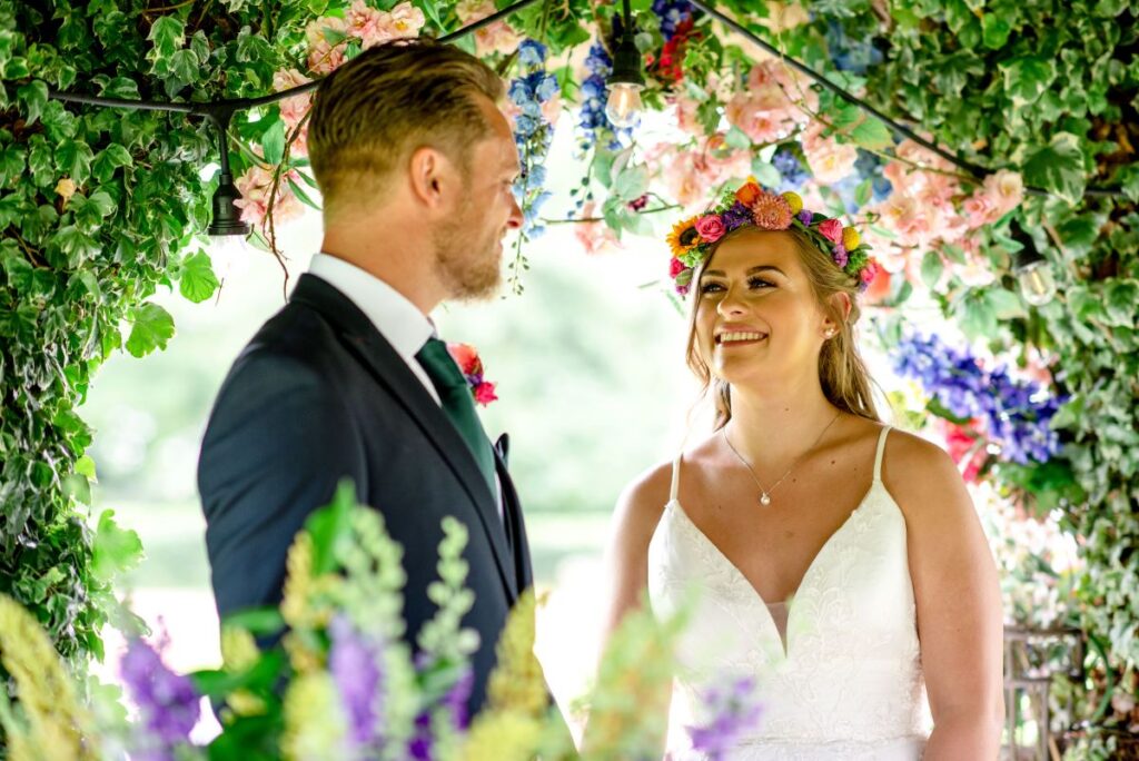Kirsty and Steve's real elopement at the Castle Westenhanger in Kent by team E-Lope. Couple shots during their ceremony