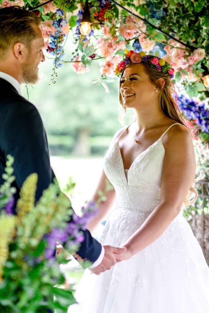 Kirsty and Steve's real elopement at the Castle Westenhanger in Kent by team E-Lope. Couple shots during their ceremony