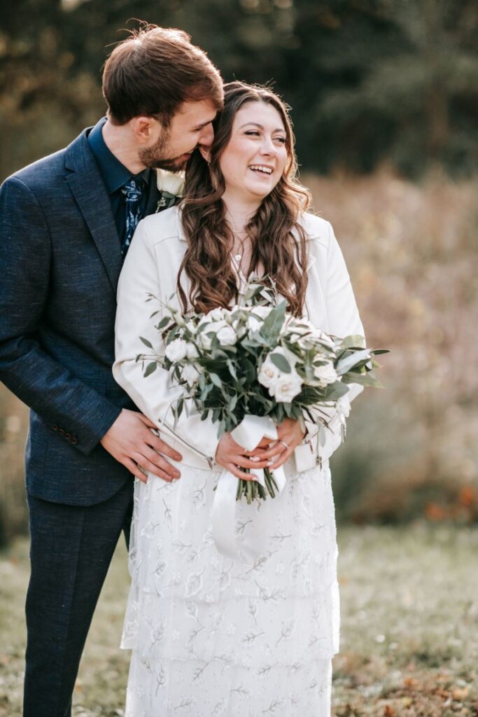 The eloped couple take in the grounds of the Castle Westenhanger, Kent, Southeast England
