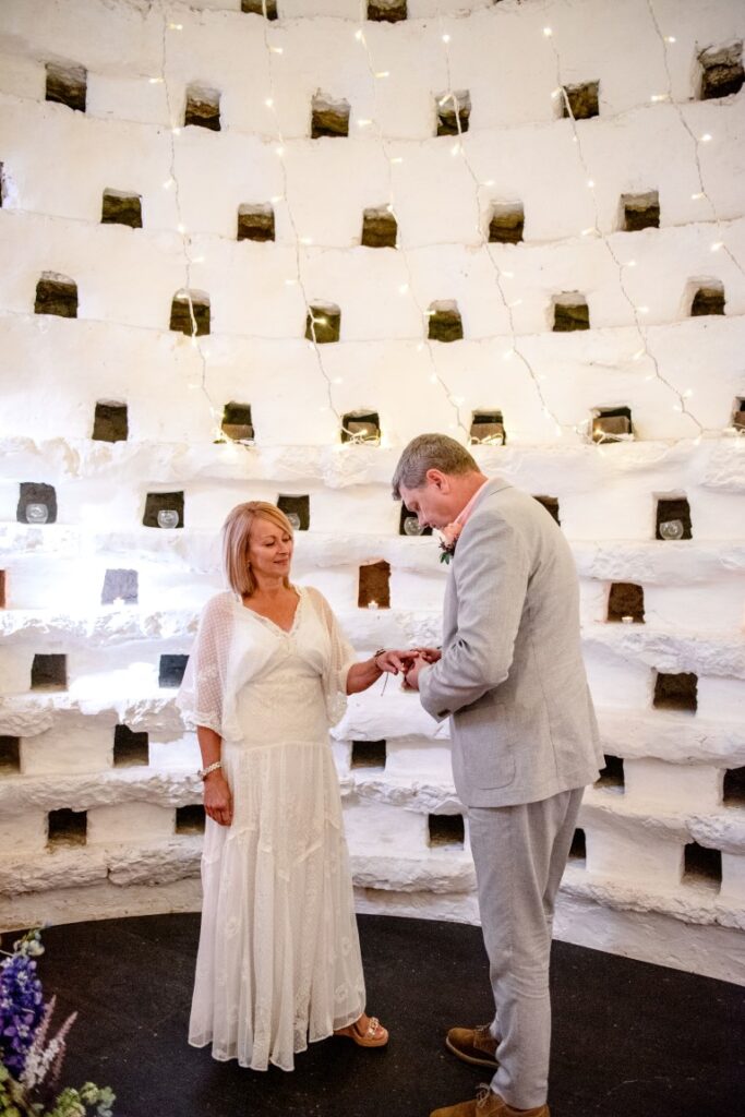 The Dovecote in the Castle Westenhanger, Kent, England is licenced for weddings