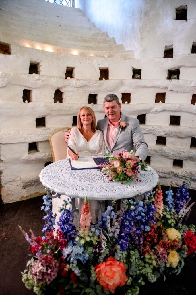The Dovecote in the Castle Westenhanger, Kent, England is licenced for weddings