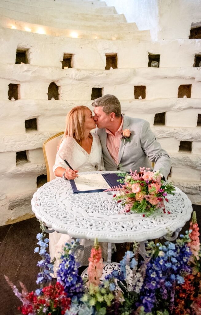 The Dovecote in the Castle Westenhanger, Kent, England is licenced for weddings