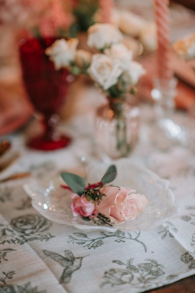 A buttonhole for our eloping groom at the Castle Westenhanger Kent